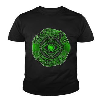 15 Fears Wheel Evil Green Eye Tshirt Youth T-shirt - Monsterry AU
