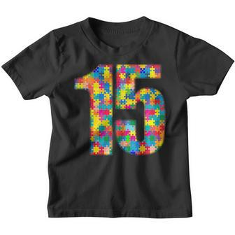 15 Years Old Gifts 15Th Birthday Autism Insert For Boy Girl Youth T-shirt - Thegiftio UK