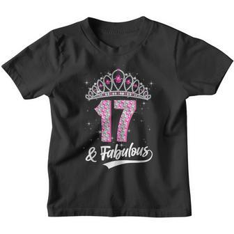 16 & Fabulous 16 Years Old 16Th Birthday Diamond Crown Youth T-shirt - Thegiftio UK