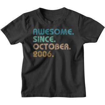 16 Year Old Gift Awesome Since October 2006 16Th Birthday V5 Youth T-shirt - Thegiftio UK