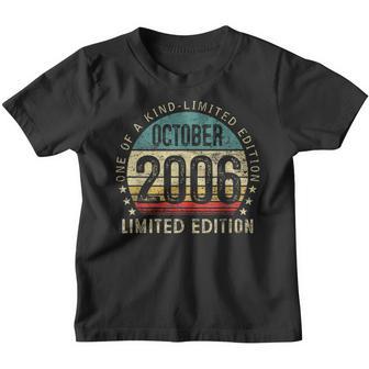 16 Years Old Gifts 16Th Birthday Gift Vintage October 2006 Youth T-shirt - Thegiftio UK