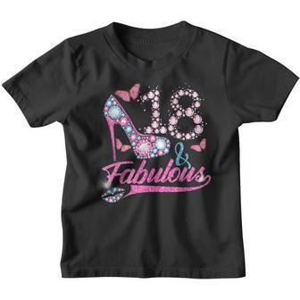 18 Year Old Gifts 18 & Fabulous 18Th Birthday For Women Girl Youth T-shirt - Thegiftio UK