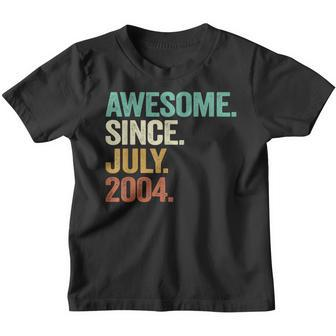 18 Years Old Gifts Awesome Since July 2004 18Th Birthday Boy Youth T-shirt - Thegiftio UK