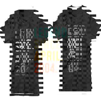 18 Years Old Gifts Legend Since April 2004 18Th Birthday Youth T-shirt - Thegiftio