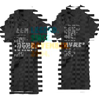 18 Years Old Legend Since November 2004 18Th Birthday Gifts Youth T-shirt - Thegiftio