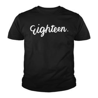 18Th Birthday For Girl Eighn Party N Women Age 18 Year Youth T-shirt - Thegiftio UK