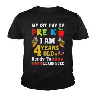 1St Day Of Pre K I Am 4 Years Old Happy First Day Of Pre-K Youth T-shirt - Thegiftio UK
