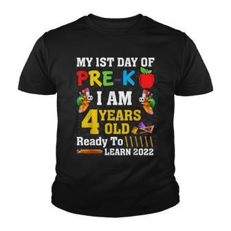 1St Day Of Pre K I Am 4 Years Old Happy First Day Of Pre-K Youth T-shirt - Thegiftio UK