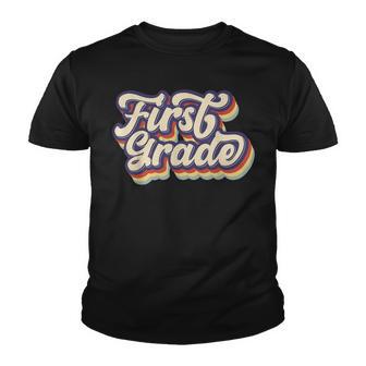 1St Grade Team First Grade Squad Back To School Vintage Youth T-shirt - Thegiftio UK