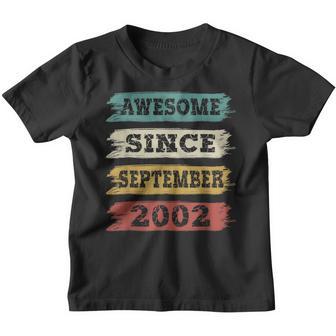 20 Years Old Funny Awesome Since September 2002 20Th V27 Youth T-shirt - Thegiftio UK