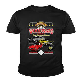 2021 Cruising Woodward Ave Car Cruise Tshirt Youth T-shirt - Monsterry
