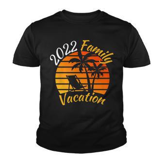 2022 Family Vacation Beach Summer Sunset Getaway Sun Youth T-shirt - Thegiftio UK