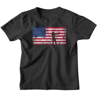 American Flag Archery Archery Team Gift Youth T-shirt