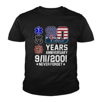 20Th Anniversary 9112001 Never Forget 911 Tshirt Youth T-shirt - Monsterry