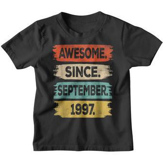 25 Years Old Gift Awesome Since September 1997 25Th Birthday V2 Youth T-shirt - Thegiftio UK