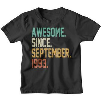 29 Years Old Gift Awesome Since September 1993 29Th Birthday V7 Youth T-shirt - Thegiftio UK