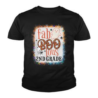 2Nd Grade Boo Crew Second Grade Teacher Students Halloween Youth T-shirt - Seseable