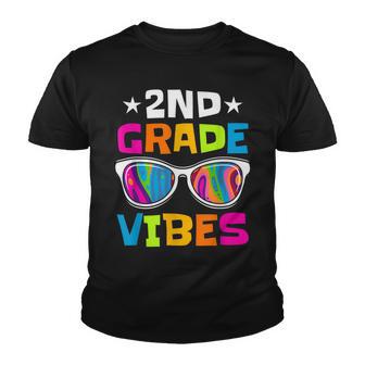 2Nd Grade Vibes Sunglasses Back To School Youth T-shirt - Thegiftio UK