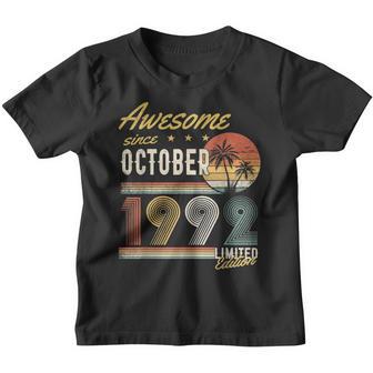 30 Years Old Funny Awesome Since October 1992 30Th Birthday Youth T-shirt - Thegiftio UK