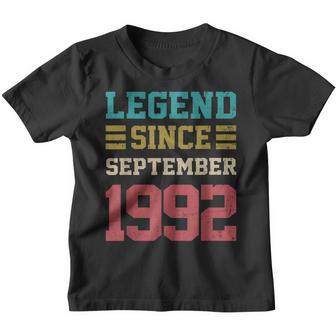 30 Years Old Gifts Legend Since September 1992 30Th Birthday V2 Youth T-shirt - Thegiftio UK