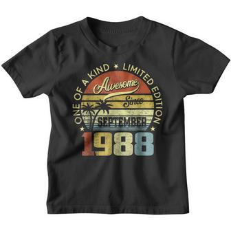 34Th Birthday Gift 34 Year Old Awesome Since September 1988 V17 Youth T-shirt - Thegiftio UK