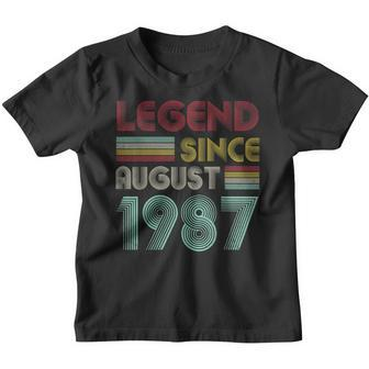 35 Years Old Gifts Legend Since August 1987Th Birthday V2 Youth T-shirt - Thegiftio