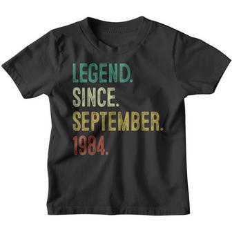38 Years Old Gifts Legend Since September 1984 38Th Birthday V19 Youth T-shirt - Thegiftio UK