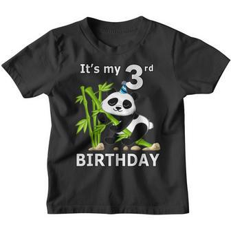 3Rd Birthday Gifts 3 Years Old Party Animal Panda Lover V2 Youth T-shirt - Thegiftio UK