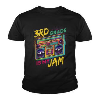 3Rd Grade Is My Jam - Vintage 80S Boombox Teacher Student Youth T-shirt - Thegiftio UK