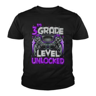 3Rd Grade Level Unlocked Game On 3Rd Grade Back To School V2 Youth T-shirt - Thegiftio UK