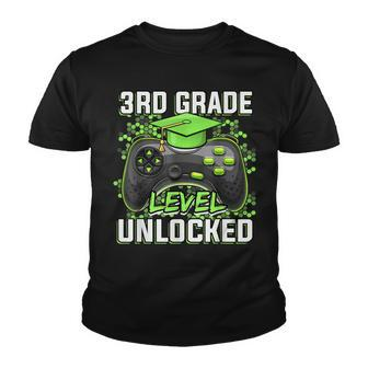 3Rd Grade Level Unlocked Game On 3Rd Grade Back To School Youth T-shirt - Thegiftio UK