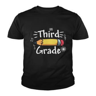 3Rd Grade Pencil Back To School First Day Of School Youth T-shirt - Monsterry