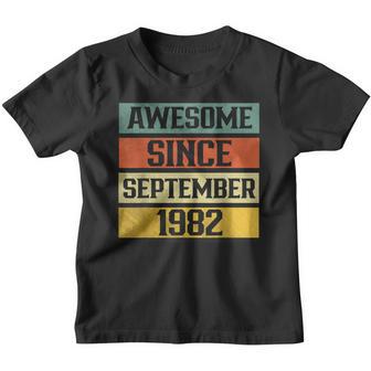 40 Years Old Funny Awesome Since September 1982 40Th V26 Youth T-shirt - Thegiftio UK