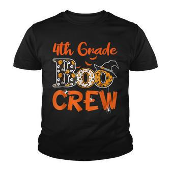 4Th Grade Boo Crew Halloween Gifts Teachers Students Costume Youth T-shirt - Seseable