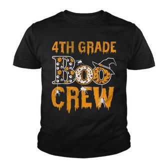4Th Grade Teacher Boo Crew Halloween 4Th Grade Teacher Youth T-shirt - Seseable