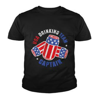 4Th Of July Beer Can Flag Usa Drinking Team Youth T-shirt - Monsterry DE