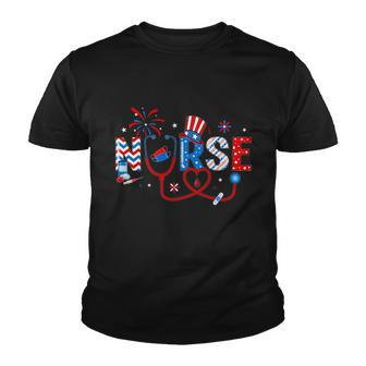 4Th Of July Nursing For Women Stethoscope Nurse Graduation Meaningful Gift Youth T-shirt - Monsterry DE