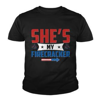4Th Of July Shes My Firecracker Matching Shirt Tshirt Youth T-shirt - Monsterry AU
