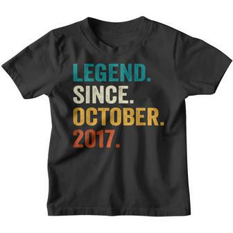 5 Years Old Gifts 5Th Birthday Boy Legend Since October 2017 V2 Youth T-shirt - Thegiftio UK