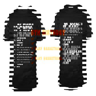 5 Years Old My Perfect 5Th Birthday Basketball 5Th Birthday Youth T-shirt - Thegiftio UK