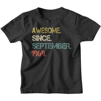 53 Years Old Funny Awesome Since September 1969 53Rd V9 Youth T-shirt - Thegiftio UK