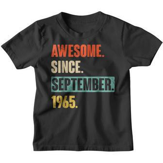57Th Birthday Gift 57 Year Old Awesome Since September 1965 V3 Youth T-shirt - Thegiftio UK
