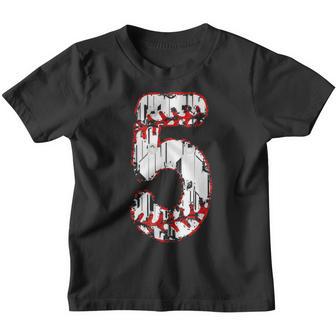 5Th Birthday Baseball Big Number Five 5 Year Old Boy Girl V8 Youth T-shirt - Thegiftio UK