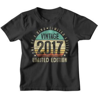 5Th Birthday Vintage 2017 Limited Edition 5 Year Old Gift Youth T-shirt - Thegiftio UK