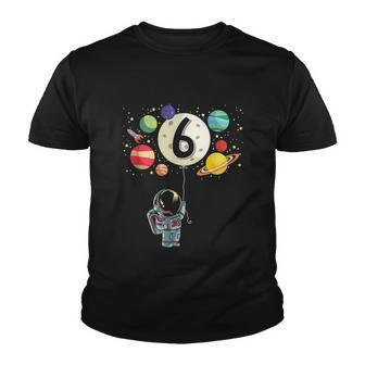 6 Years Old Birthday Boy Funny Gift Astronaut 6Th Birthday Funny Gift Graphic Design Printed Casual Daily Basic Youth T-shirt - Thegiftio UK
