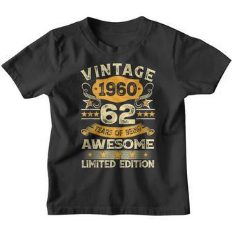62 Year Old Gifts Vintage 1960 Limited Edition 62Nd Birthday V2 Youth T-shirt - Thegiftio UK