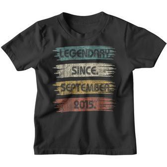 7 Years Old Gifts Legend Since September 2015 7Th Birthday V30 Youth T-shirt - Thegiftio UK