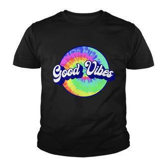 70S Retro Groovy Hippie Good Vibes Youth T-shirt - Monsterry UK