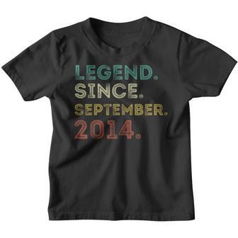 8 Year Old Gift Legend Since September 2014 8Th Birthday V5 Youth T-shirt - Thegiftio UK