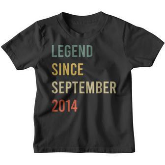 8 Year Old Gift Legend Since September 2014 8Th Birthday V6 Youth T-shirt - Thegiftio UK